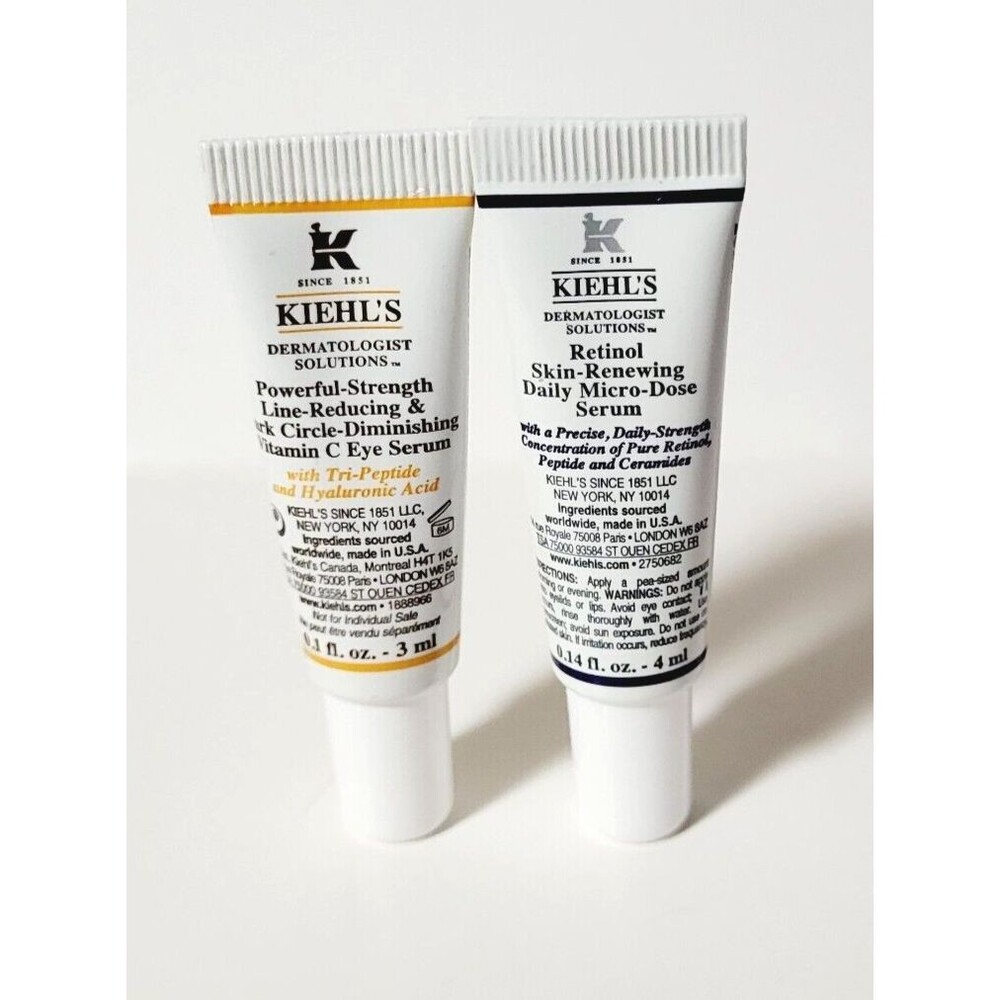 Kiehl's Retinol Renewing Micro Dose Serum & Powerful Strength Vit C Eye Serum!!!
